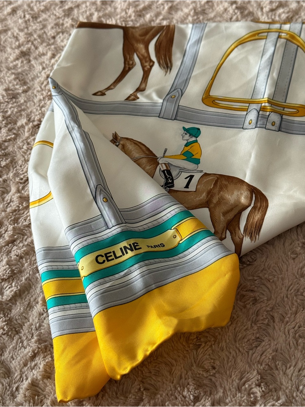 Foulard Cรฉline Paris 100% silk